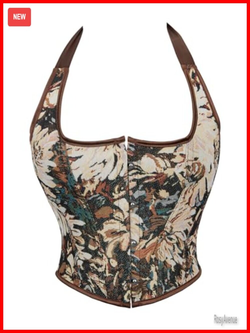 Women's Lace Underbust Corset Bustier Strapless Boned Crop Top